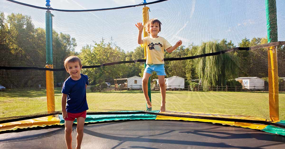 YJYdadaS 12 FT Kids Trampoline Outdoor Children's Adult Large Bungee Bed with Enclosure Net Jumping Mat and Spring Cover Padding 